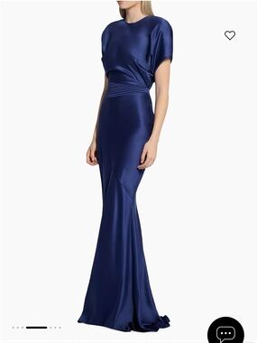 Zhivago Midnight Blue Satin Maxi Dress